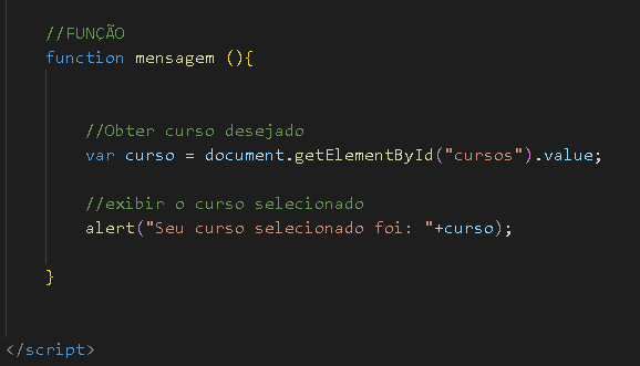 print do código