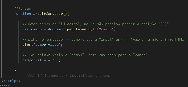 print do código