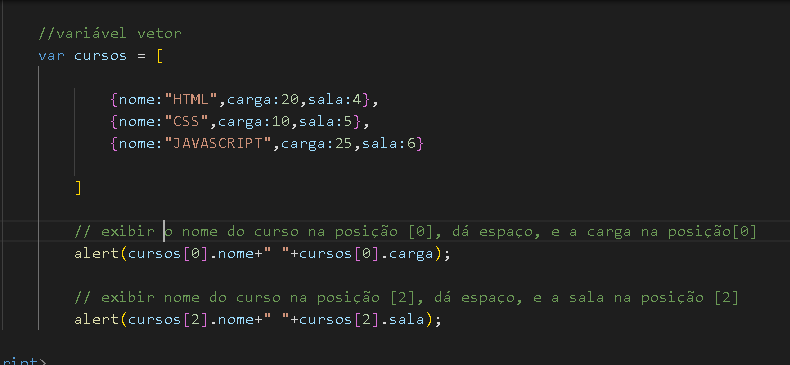 print do código